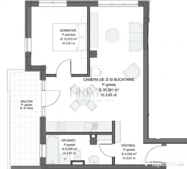 Torontalului - 2 Camere - Etaj intermediar cu LIFT - Bloc no - Timisoara (Timis)