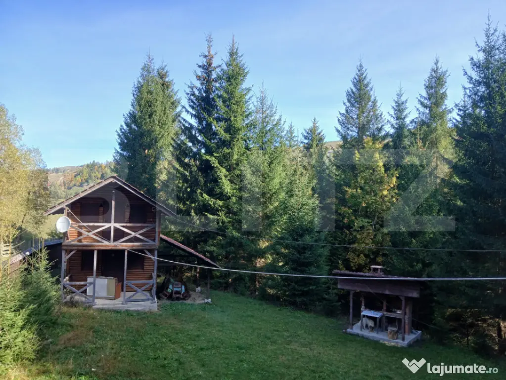2 Cabane lemn Vadu Negrilesei, 96MP, 1100 MP teren, 45k - Vadu Negrilesei (Suceava)