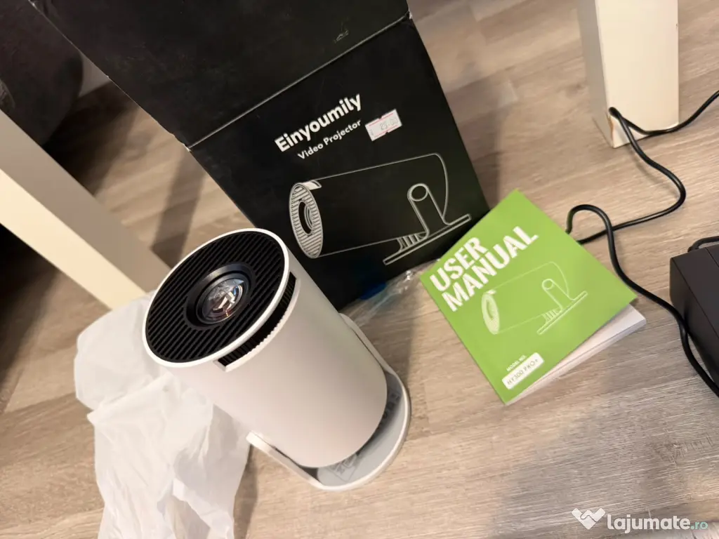 Proiector portabil Einyoumily HY300 Pro+, NOU, smart, WiFi, Bluetooth