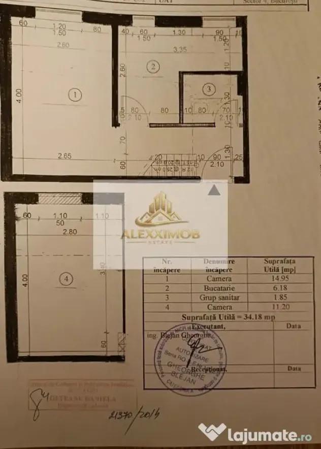 Apartament de Vanzare - 2 Camere - 35 mp - Zona Grand Arena - Bucuresti (Bucuresti-Ilfov)