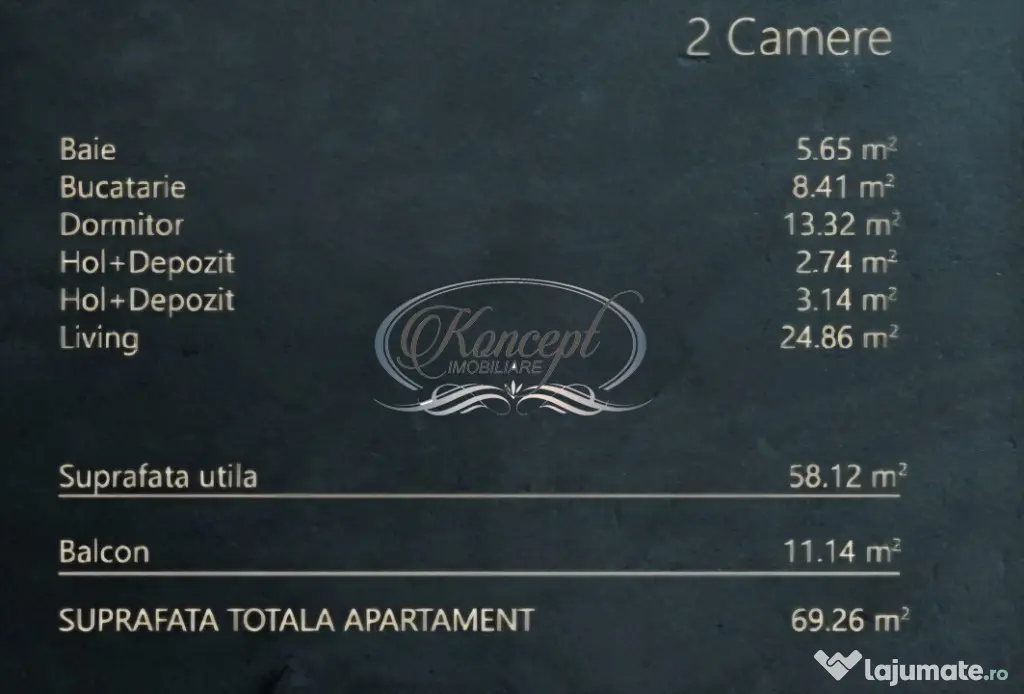 Elite City, 2 camere finisat, cu terasa si parcare subterana - Cluj-Napoca (Cluj)
