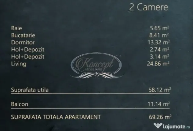 Elite City, 2 camere finisat, cu terasa si parcare subterana - Cluj-Napoca (Cluj)