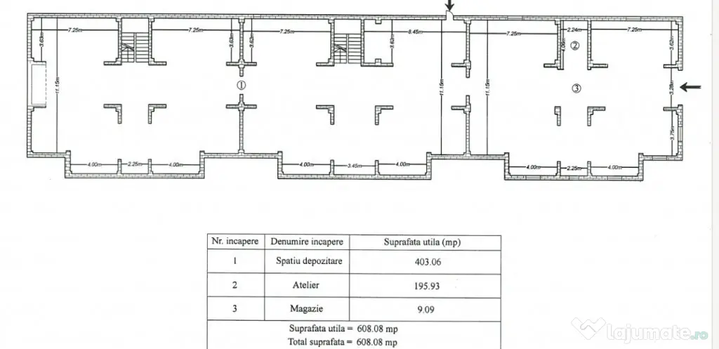 Spatiu comercial de inchirat, 600 mp, zona Vișoianu - Lunca Cetatuii (Iasi)