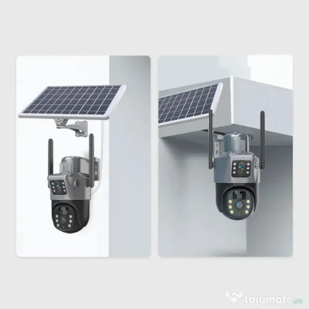 Cameră Solară AOV V2 Dual-Lens – 4G + WIFI, Radar + PIR, Panou Solar
