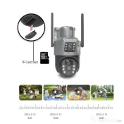 Cameră Solară AOV V2 Dual-Lens – 4G + WIFI, Radar + PIR, Panou Solar 