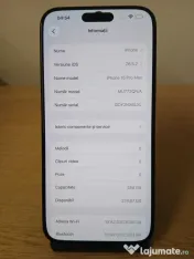 Apple iPhone 15 PRO MAX 256GB, Black Titanium 