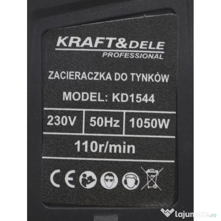 Masina de slefuit pereti 1050W 370mm 110 rpm KraftDele KD1544