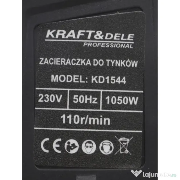 Masina de slefuit pereti 1050W 370mm 110 rpm KraftDele KD1544