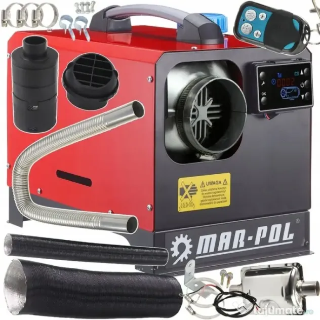 Încălzitor cu ulei sau motorină tip Sirocou Webasco 12kW 12/230V cu cameră de ardere închisă – XM80951
