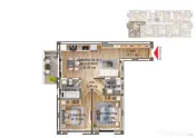 Apartament la cheie cu 3 camere si balcon zona Pictor Brana/ 