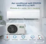 Aer conditionat Envion split 9000 BTU cu WiFi, R32, eficienta A++