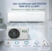 Aer conditionat Envion split 9000 BTU cu WiFi, R32, eficienta A++ 
