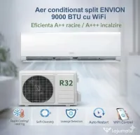 Aer conditionat Envion split 9000 BTU cu WiFi, R32, eficienta A++ 