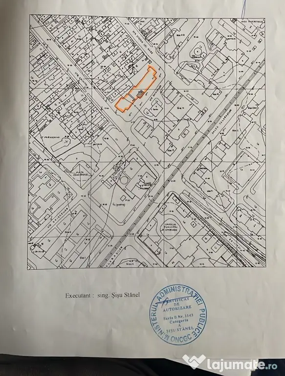 Apartament 2 camere, util 54 mp + balcon 9 mp, Centrul Civic Brăila