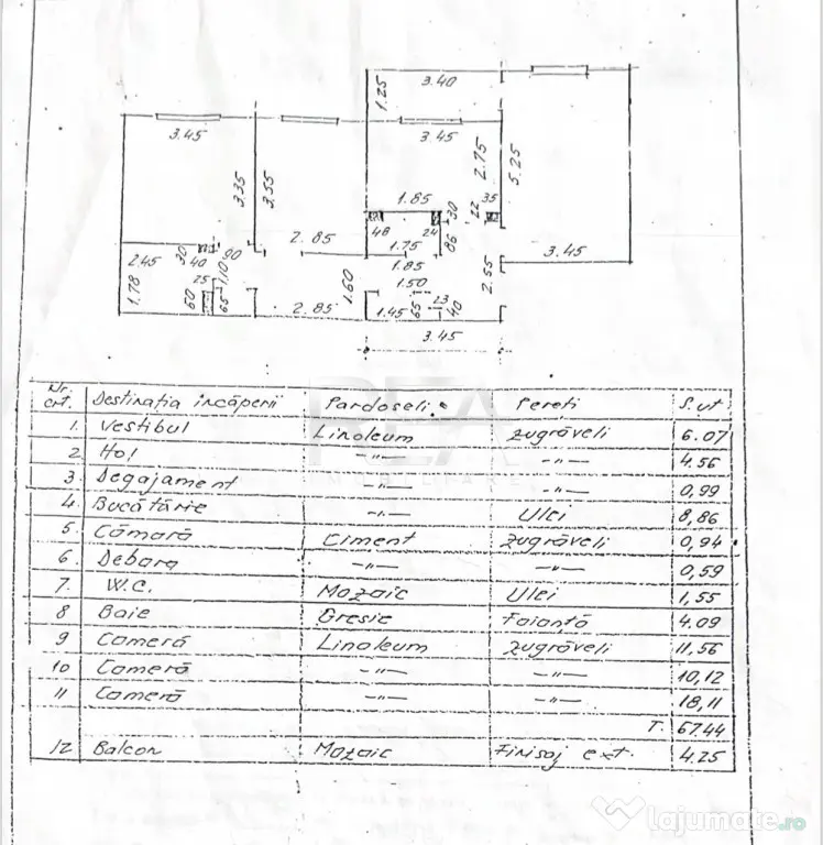 3 camere-Decomandat- Renovat-71,69 mp- Bloc 1983-Rahova - Bucuresti (Bucuresti-Ilfov)