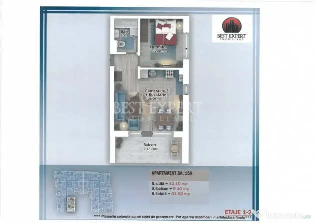 Apartament finalizat| 2 camere| Theodor Pallady| Balcon 9,10 - Bucuresti (Bucuresti-Ilfov)