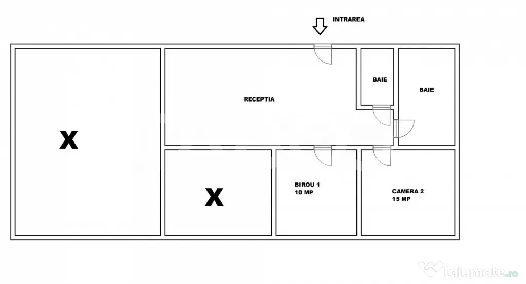 Spatiu birouri de inchiriat 2 camere si receptie zona Strand - Sibiu (Sibiu)