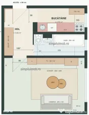 Garsoniera decomandata Drumul Taberei, metrou Valea Ialomitei
