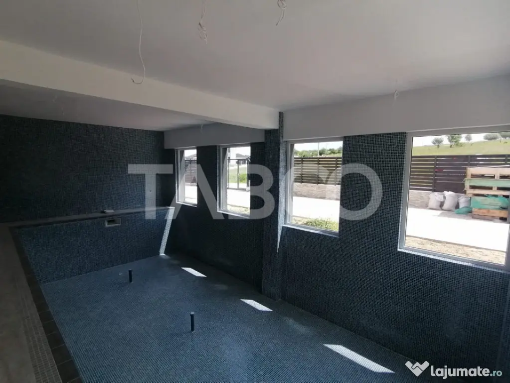 Casa superba de inchiriat 5 camere cu teren si piscina Cisna - Cisnadie (Sibiu)