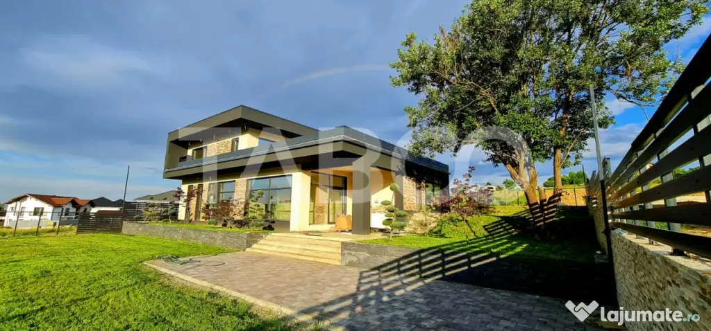 Casa superba de inchiriat 5 camere cu teren si piscina Cisna - Cisnadie (Sibiu)