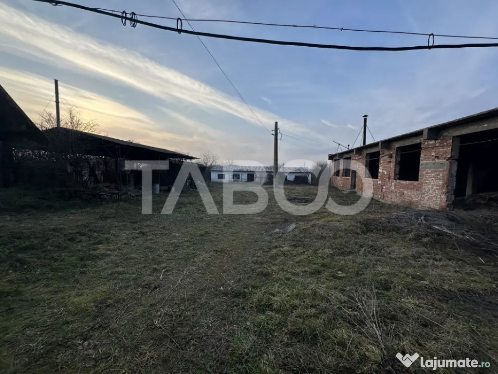 Spatiu industrial 5030 mp cu toate utilitatile acces auto Sa - Sercaia (Brasov)