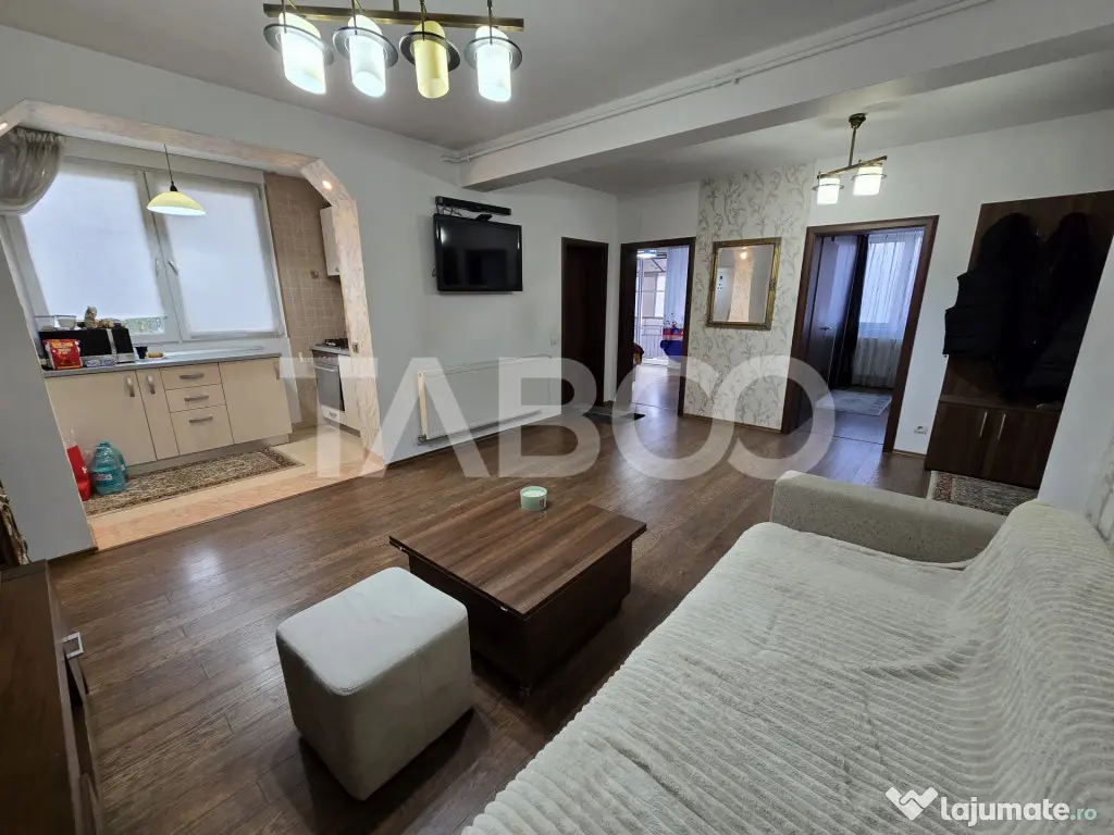 Apartament 3 camere decomandat mobilat balcon parcare Turnis - Sibiu (Sibiu)
