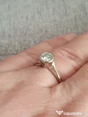 Inel Solitaire unicat exceptie model deosebit Turbilion diamant natural VVS 05ct