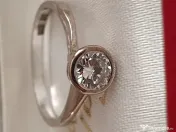 Inel Solitaire unicat exceptie model deosebit Turbilion diamant natural VVS 05ct 