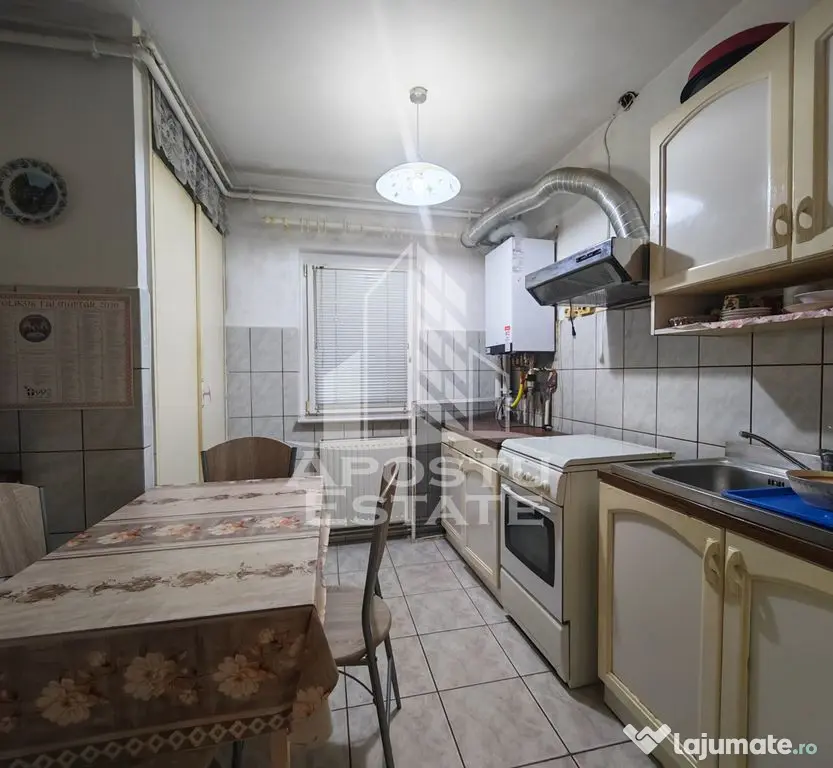 Apartament de vanzare cu 3 camere si 2 bai, decomandat, zona Sagului - Timisoara (Timis)
