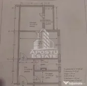 Apartament semidecomandat, 2 camere, centrala proprie,Sagului 