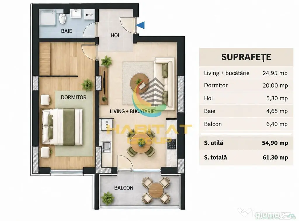 Apartament 2 camere - metrou Nicolae Teclu - Bucuresti (Bucuresti-Ilfov)