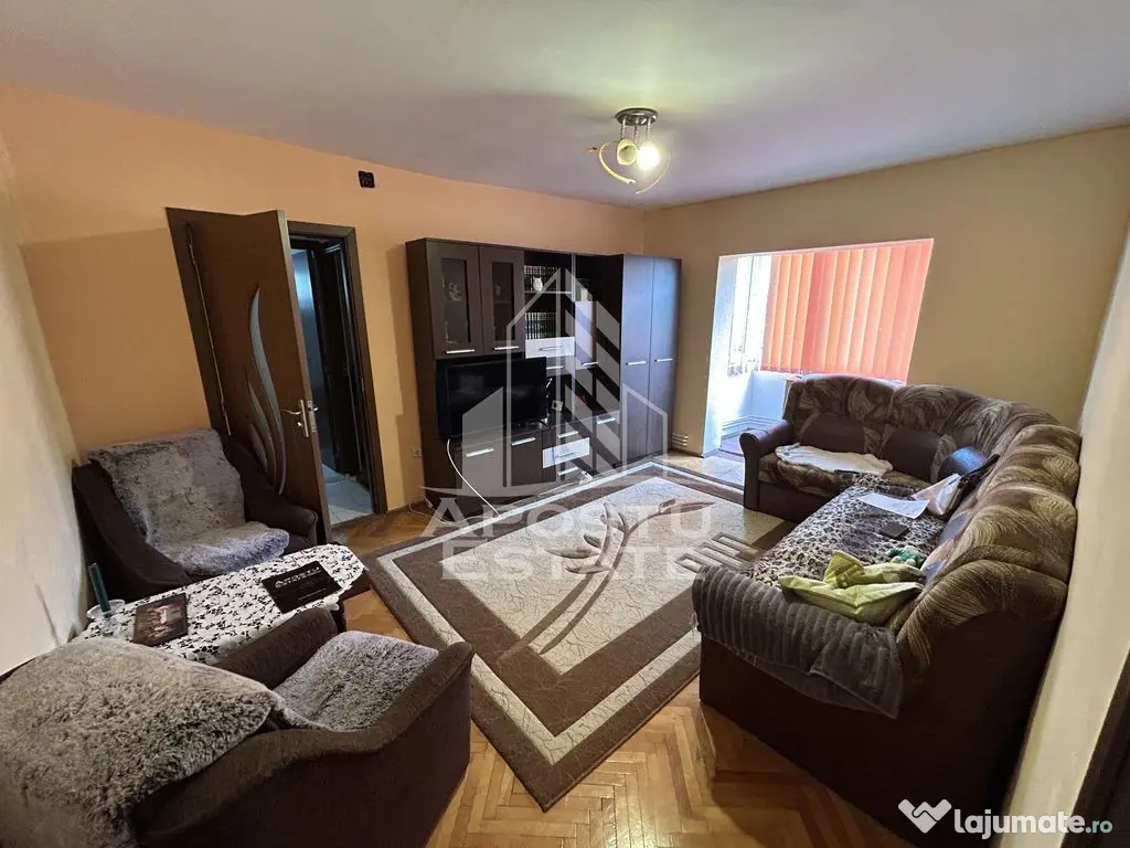Apartament la etaj interemediar, 3 camere, 55 mp, Zona Girocului - Timisoara (Timis)