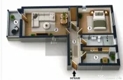 2 camere decomandat 55mp Metrou Sun Plaza 
