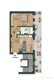 Apartament cu 2 camere de vanzare, open-space, Zona Torontalului 