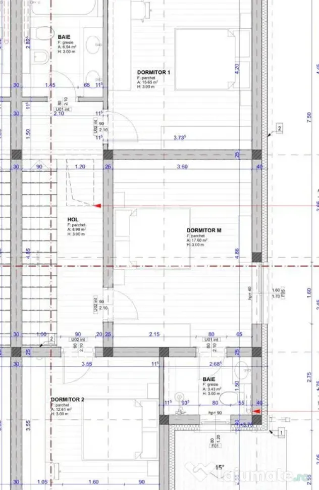 Duplex la rosu cu 5 camere, zona Rudicica - Rudicica (Timis)