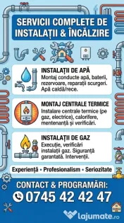 Instalare centrală și încălzire
