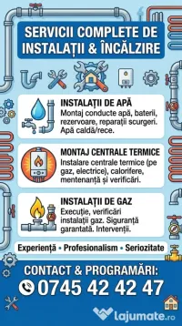 Instalare centrală și încălzire 