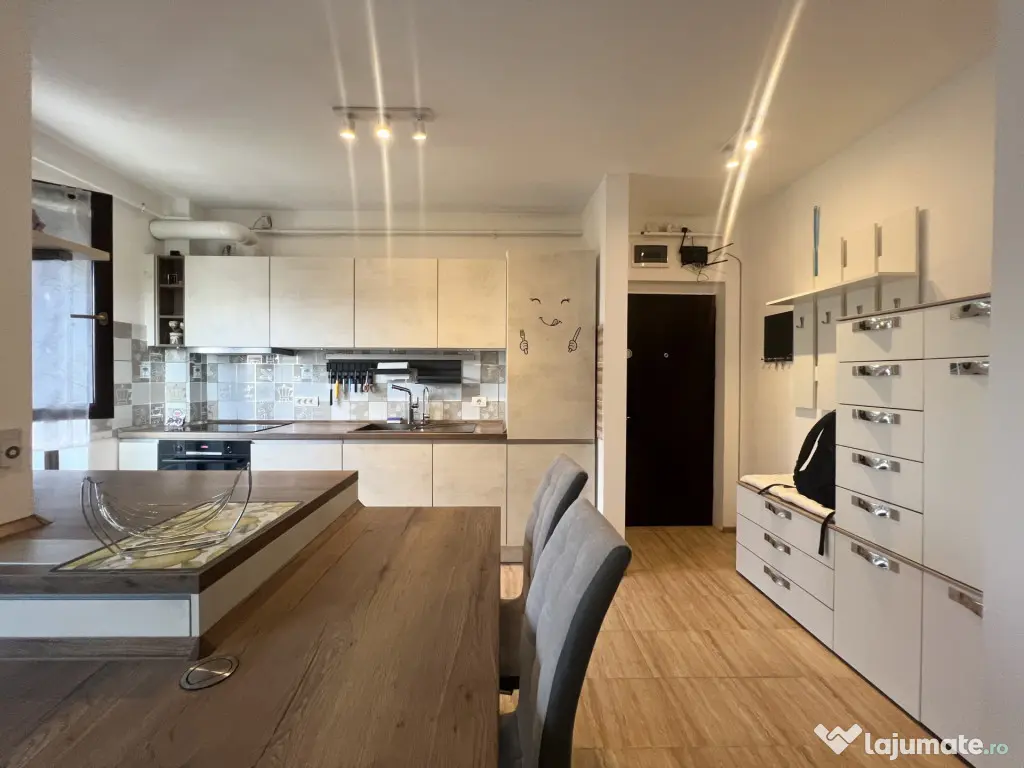 De inchiriat- Apartament 2 camere, 50 mp utili, garaj, - Gir - Giroc (Timis)