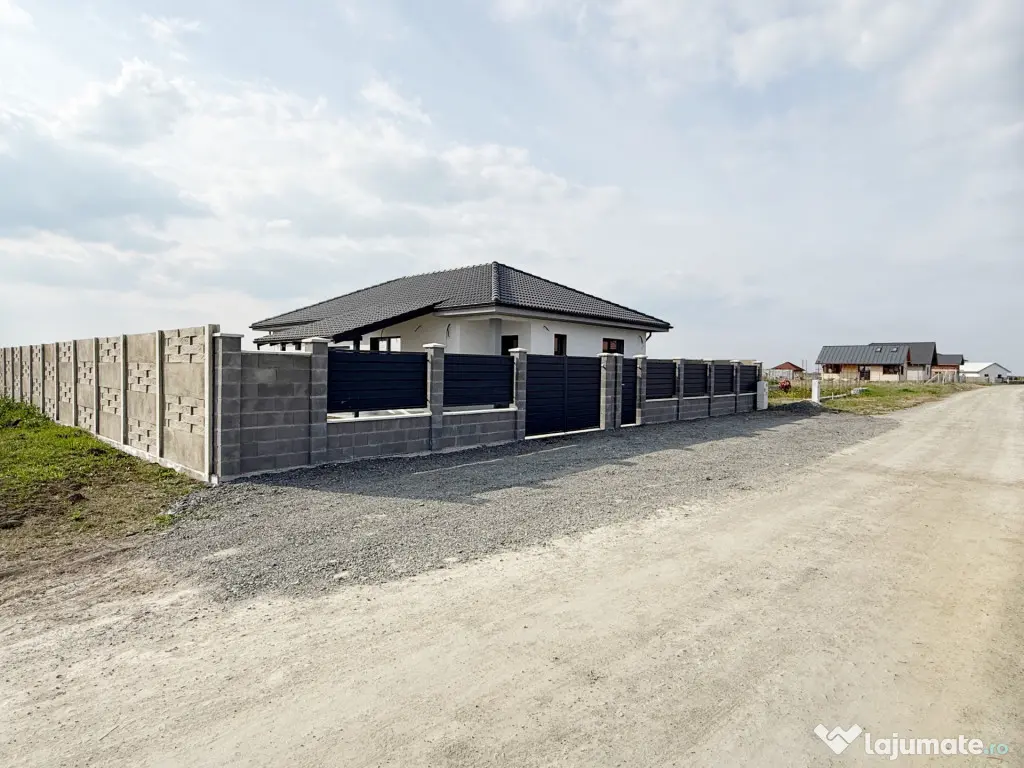 Casa individuala, 4 camere, 105 utili, 580 teren- Sanmihaiu - Sanmihaiu Roman (Timis)