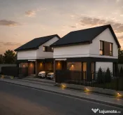 Duplex 4 camere despartit prin carport - Asfalt - Mosnita 
