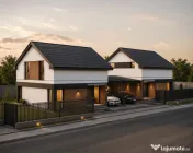 Duplex 4 camere despartit prin carport - Asfalt - Mosnita 