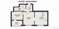 2 Camere | Etaj 1 | Balcon | Centrală Proprie | Mărăști