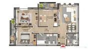 Apartament 3 camere 2 balcoane parcare zona Shopping City Se 