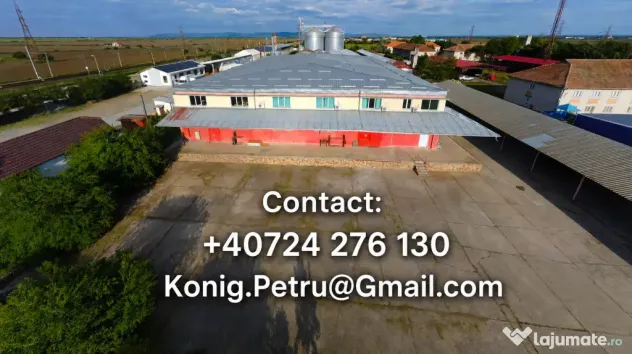închiriez spațiu industrial 13917 m² cu 3 hale + depozite acoperite și birouri