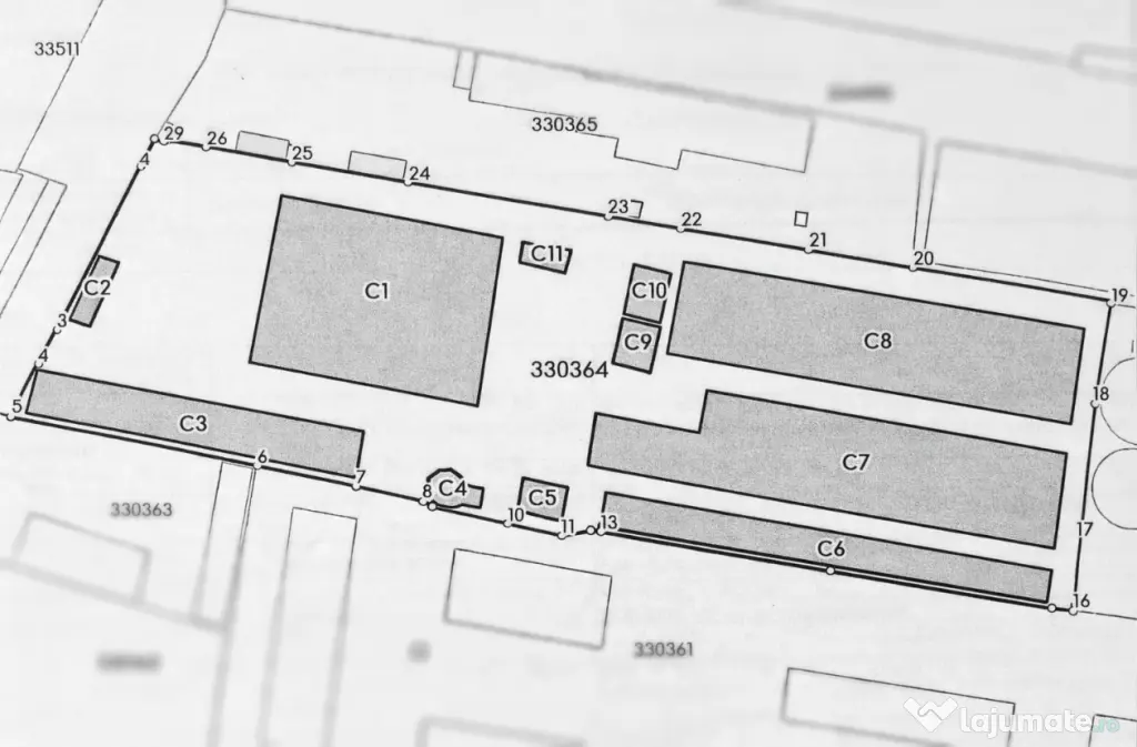 închiriez spațiu industrial 13917 m² cu 3 hale + depozite acoperite și birouri