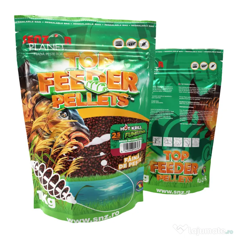 SENZOR PLANET PELETE FUMIGENA TOP FEEDER HOT KRILL 2.5mm 1kg