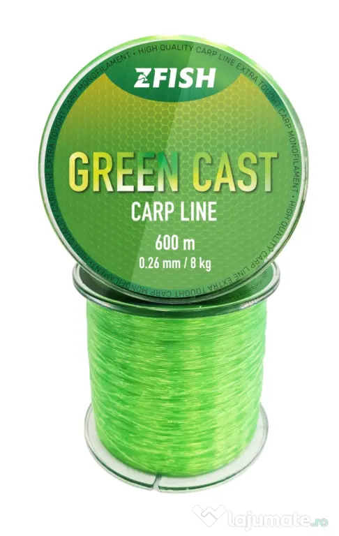 ZFISH FIR MONOFILAMENT ZFISH GREEN CAST CARP LINE, VERDE, 600m 0.26mm/8kg
