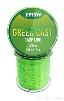 ZFISH FIR MONOFILAMENT ZFISH GREEN CAST CARP LINE, VERDE, 600m 0.26mm/8kg