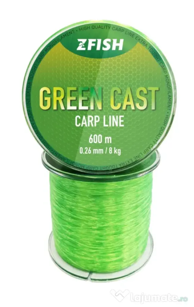 ZFISH FIR MONOFILAMENT ZFISH GREEN CAST CARP LINE, VERDE, 600m 0.26mm/8kg