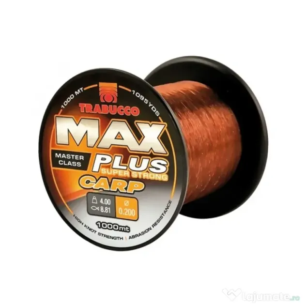 TRABUCCO FIR MONOFILAMENT TRABUCCO MAX PLUS CARP, 1000m 0.25mm/5.80Kg